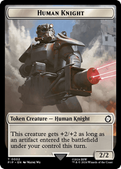 Junk // Human Knight Double-Sided Token [Fallout Tokens] MTG Single Magic: The Gathering  | Multizone: Comics And Games