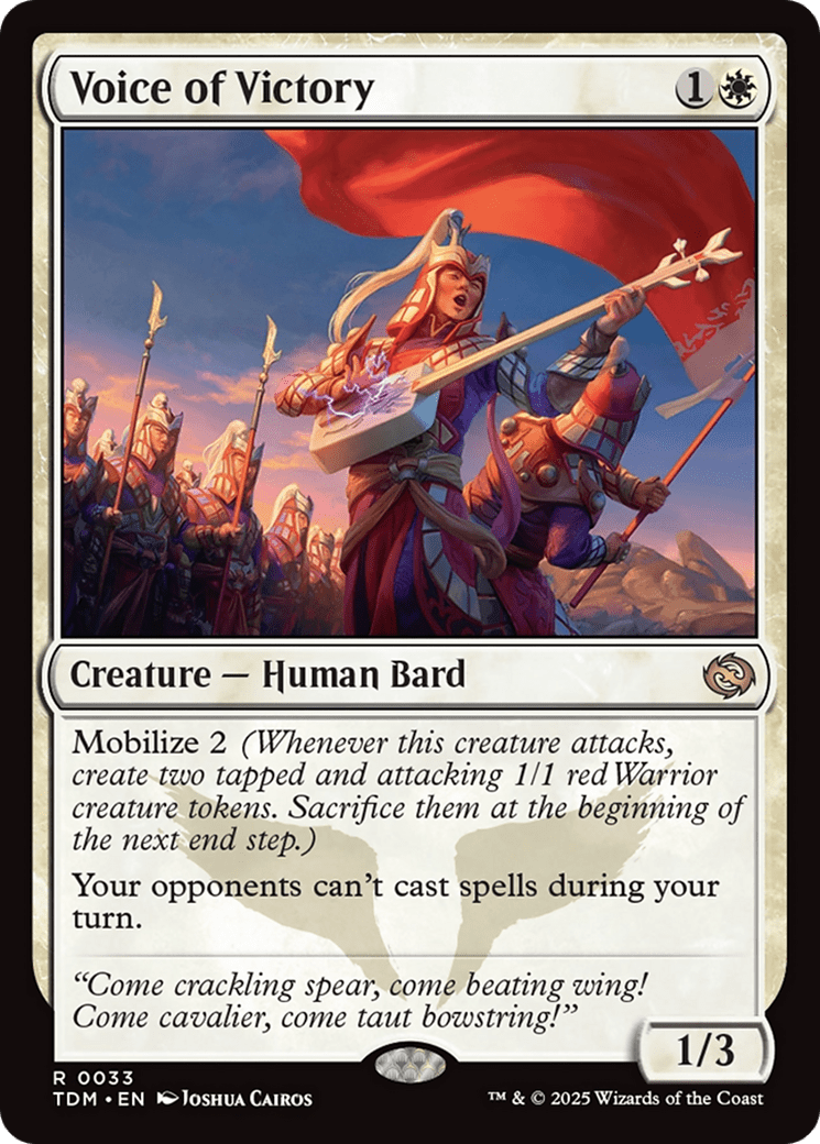 Voice of Victory [Tarkir: Dragonstorm] MTG Single Magic: The Gathering  | Multizone: Comics And Games