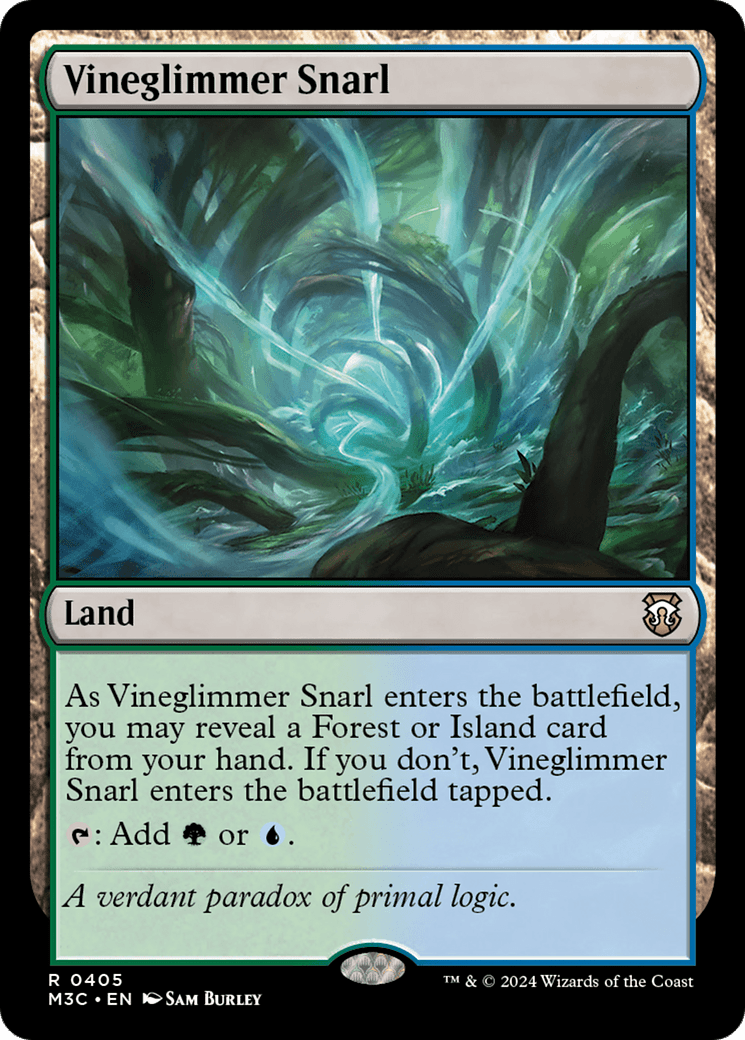 Vineglimmer Snarl (Ripple Foil) [Modern Horizons 3 Commander] MTG Single Magic: The Gathering  | Multizone: Comics And Games