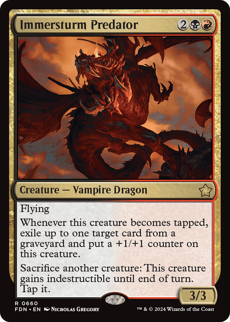 Immersturm Predator [Foundations] MTG Single Magic: The Gathering  | Multizone: Comics And Games
