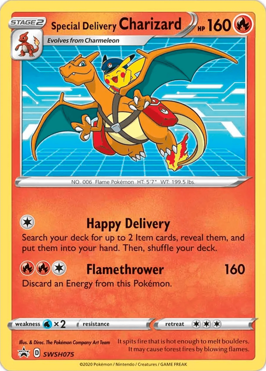 Special Delivery Charizard (SWSH075) [Sword & Shield: Black Star Promos] Pokemon Single Pokémon  | Multizone: Comics And Games