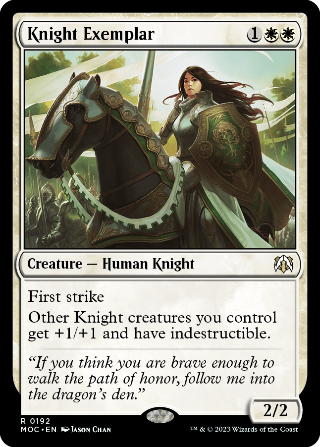 Knight Exemplar [March of the Machine Commander] MTG Single Magic: The Gathering  | Multizone: Comics And Games