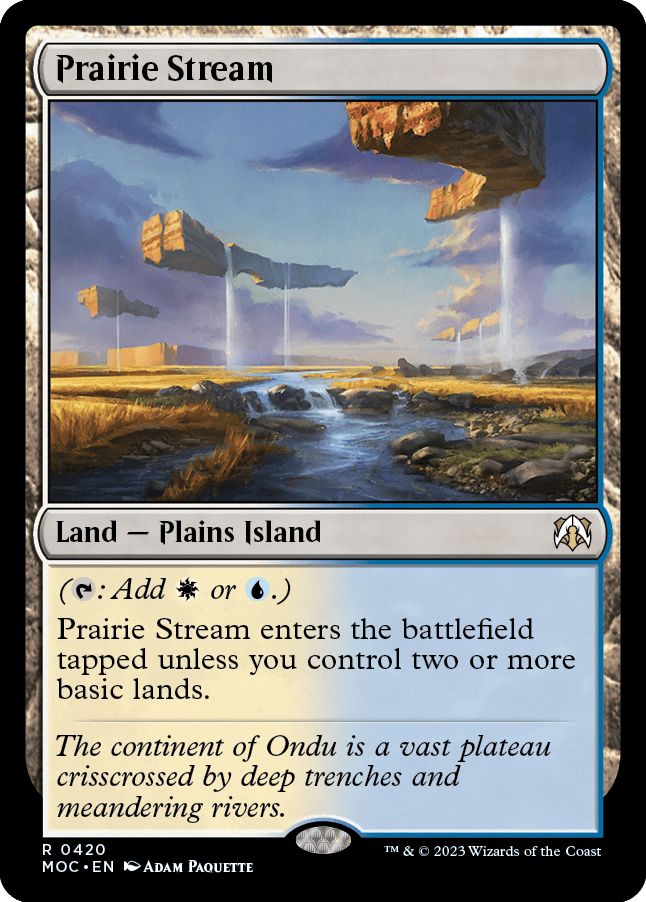 Prairie Stream [March of the Machine Commander] MTG Single Magic: The Gathering  | Multizone: Comics And Games