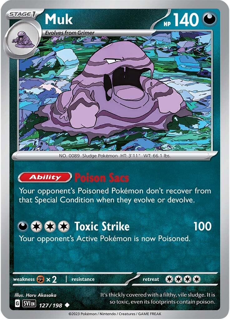 Muk (127/198) [Scarlet & Violet: Base Set] Pokemon Single Pokémon  | Multizone: Comics And Games