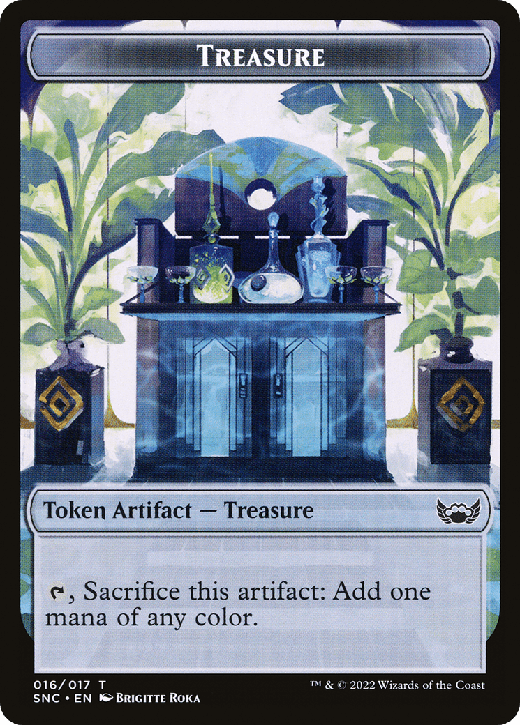 Boar // Treasure Double-Sided Token [Outlaws of Thunder Junction Commander Tokens] MTG Single Magic: The Gathering  | Multizone: Comics And Games