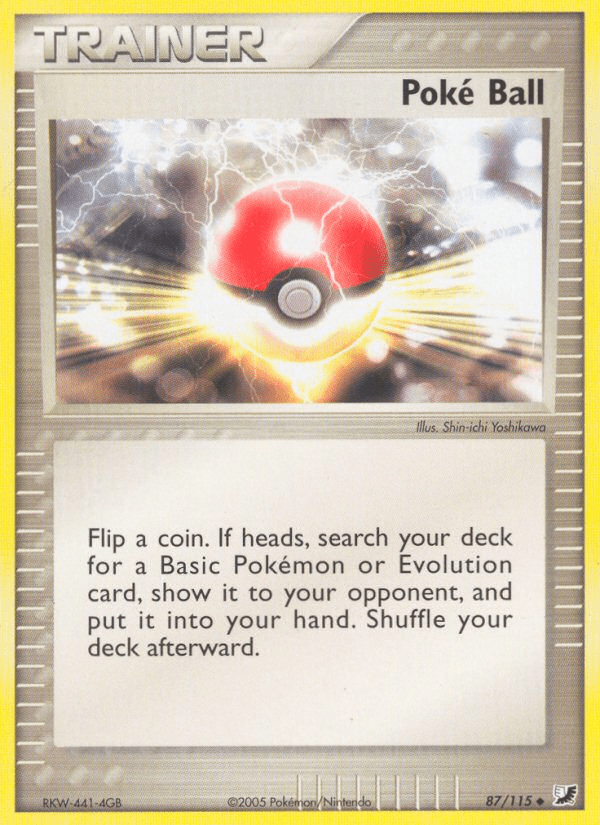 Poke Ball (87/115) [EX: Unseen Forces] Pokemon Single Pokémon  | Multizone: Comics And Games