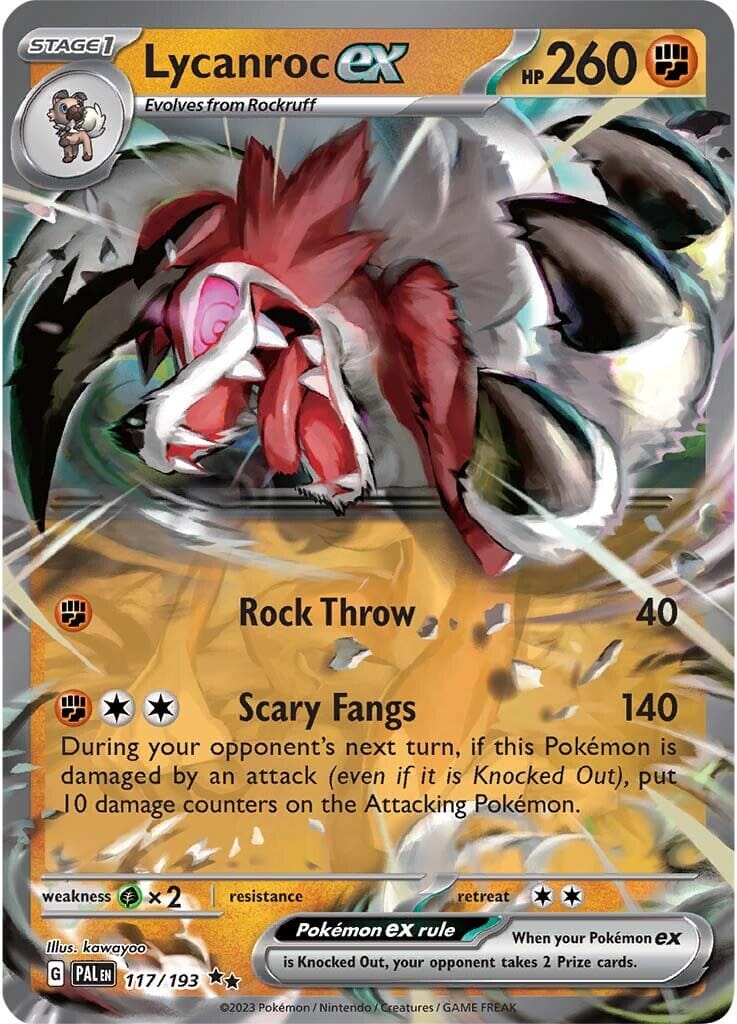 Lycanroc ex (117/193) [Scarlet & Violet: Paldea Evolved] Pokemon Single Pokémon  | Multizone: Comics And Games
