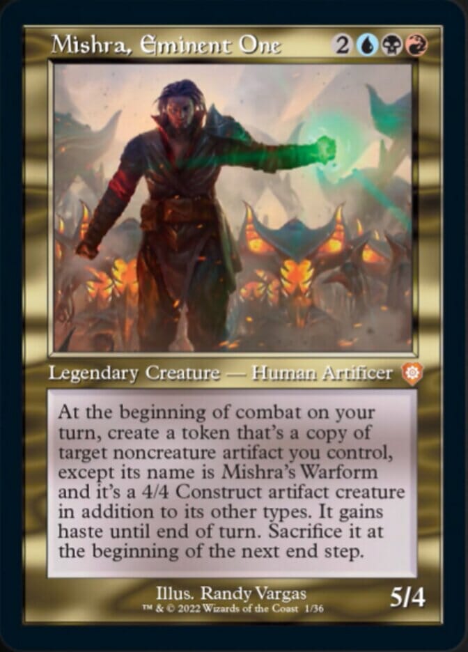 Mishra, Eminent One (001) (Retro) [The Brothers' War Commander] MTG Single Magic: The Gathering  | Multizone: Comics And Games