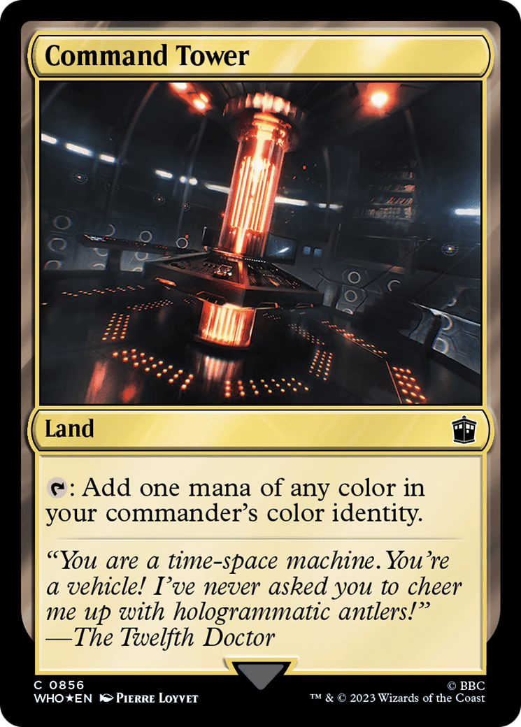 Command Tower (0856) (Surge Foil) [Doctor Who] MTG Single Magic: The Gathering  | Multizone: Comics And Games
