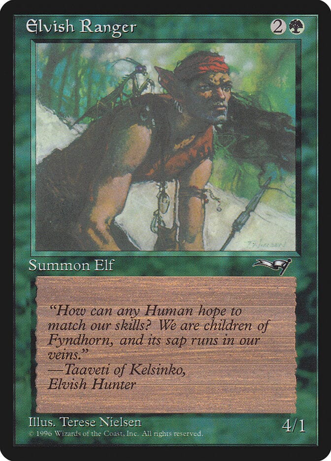 Elvish Ranger (Insect on Back) [Alliances] MTG Single Magic: The Gathering  | Multizone: Comics And Games