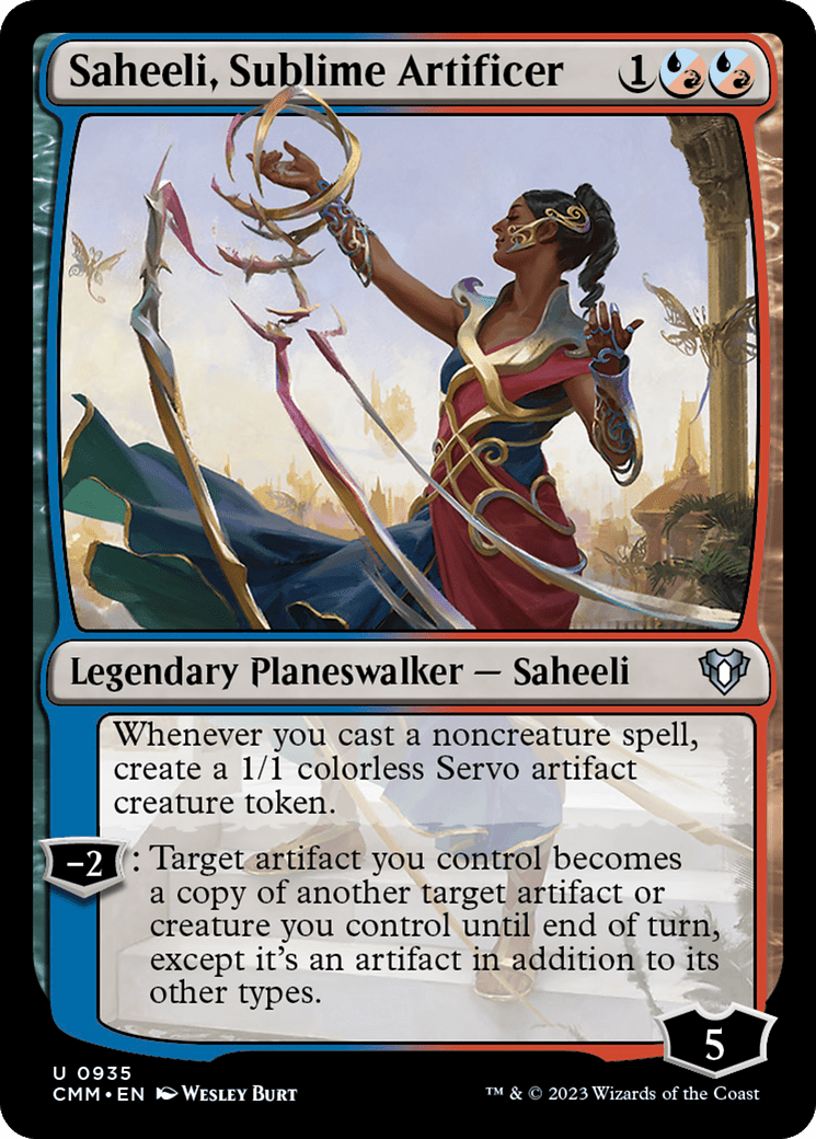 Saheeli, Sublime Artificer [Commander Masters] MTG Single Magic: The Gathering  | Multizone: Comics And Games