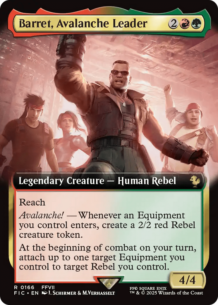 Barret, Avalanche Leader (Extended Art) [FINAL FANTASY Commander] MTG Single Magic: The Gathering  | Multizone: Comics And Games