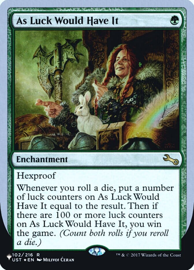 As Luck Would Have It (Unfinity Foil Edition) [The List] MTG Single Magic: The Gathering  | Multizone: Comics And Games