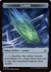 Human Soldier // Lander (0008) Double-Sided Token [Edge of Eternities Tokens] MTG Single Magic: The Gathering  | Multizone: Comics And Games