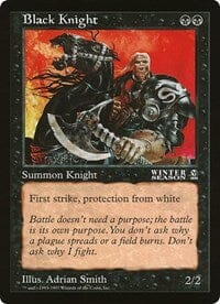 Black Knight (Oversized) [Oversize Cards] MTG Single Magic: The Gathering  | Multizone: Comics And Games