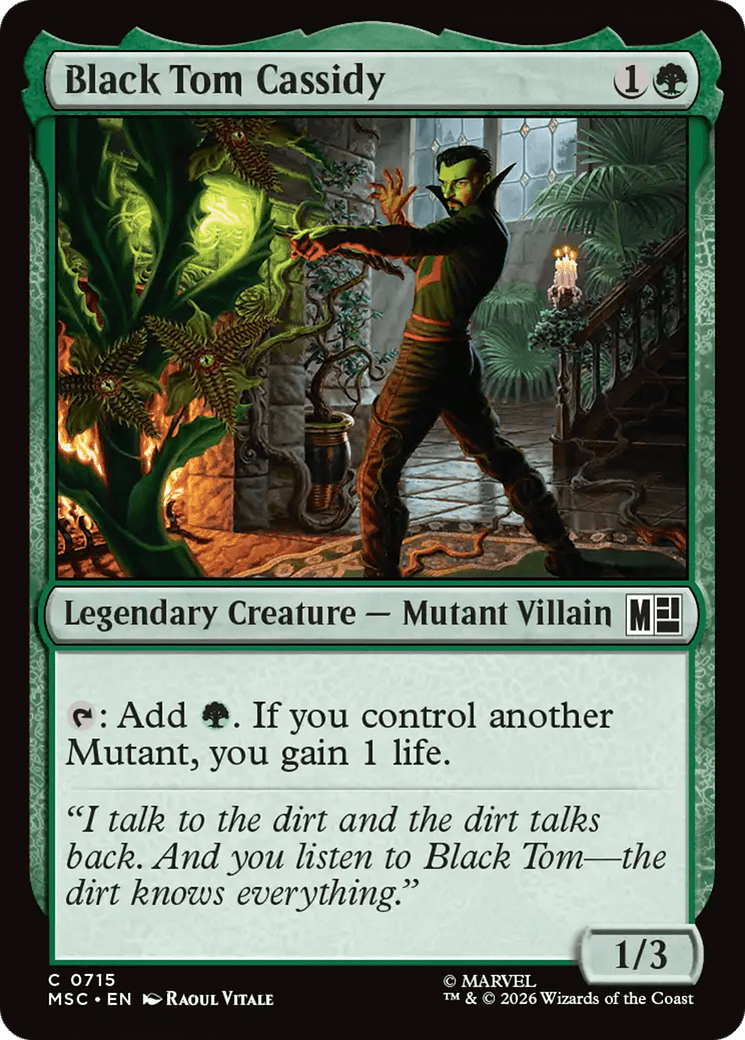 Black Tom Cassidy [Marvel Super Heroes Commander] MTG Single Magic: The Gathering  | Multizone: Comics And Games