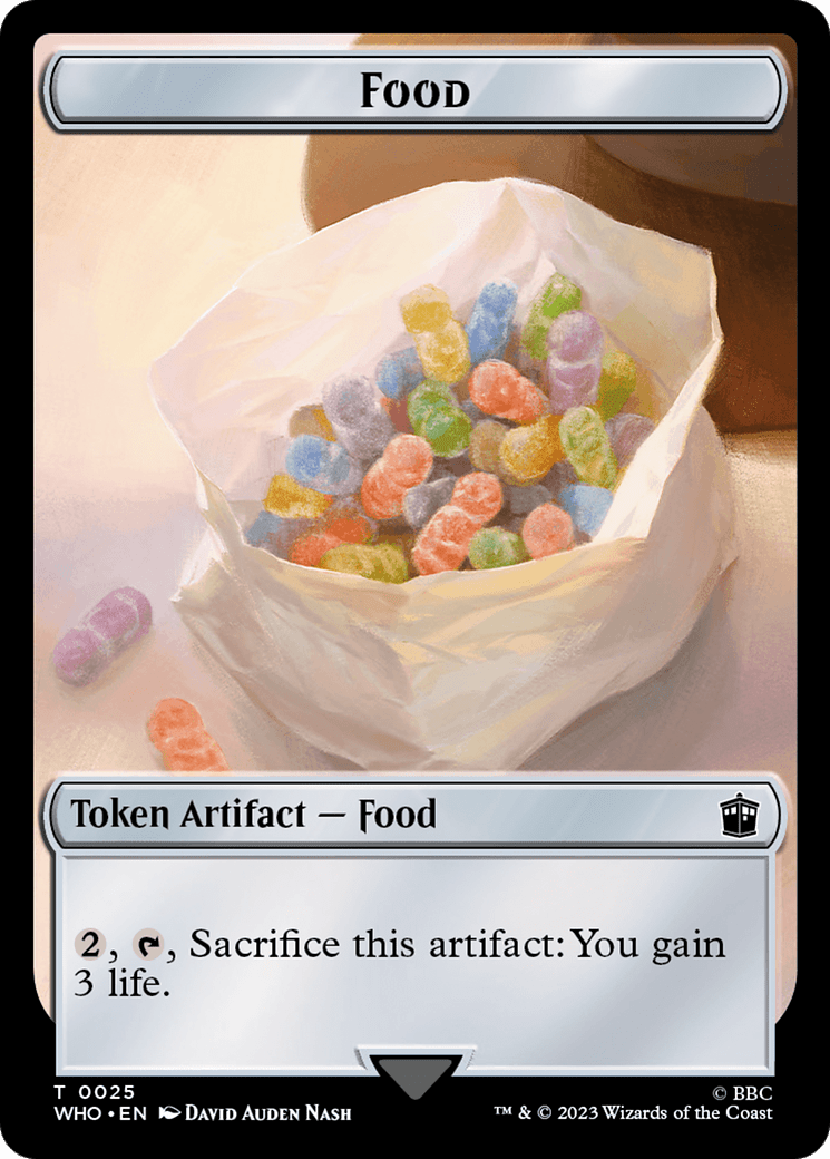 Alien Angel // Food (0025) Double-Sided Token [Doctor Who Tokens] MTG Single Magic: The Gathering  | Multizone: Comics And Games