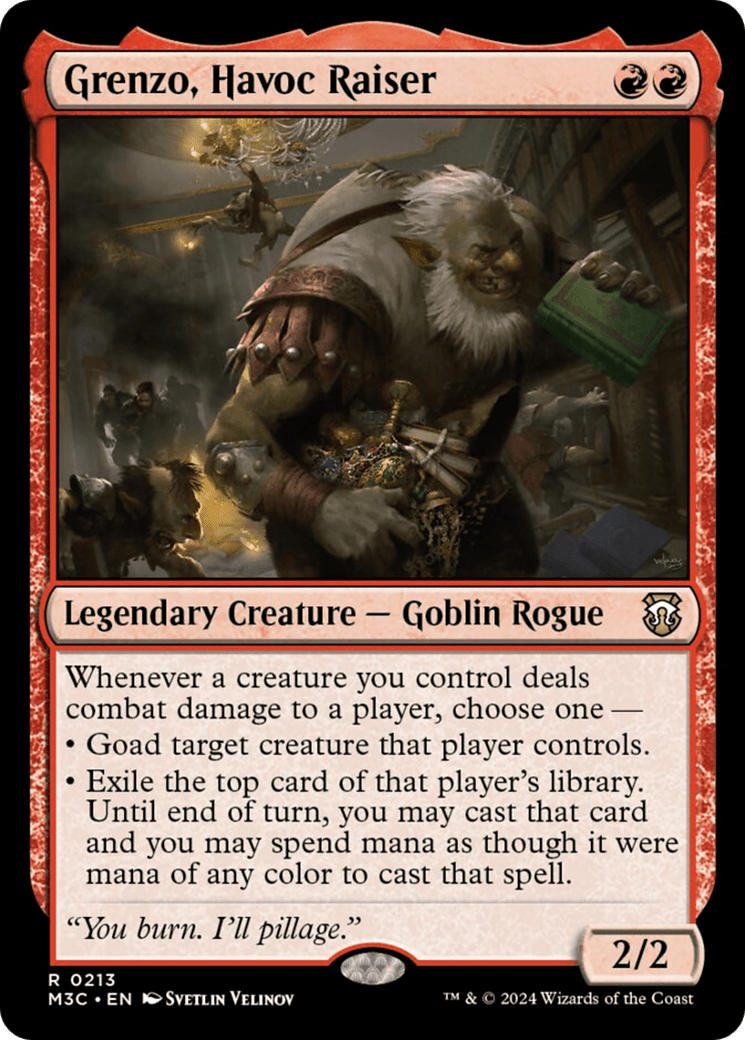 Grenzo, Havoc Raiser (Ripple Foil) [Modern Horizons 3 Commander] MTG Single Magic: The Gathering  | Multizone: Comics And Games