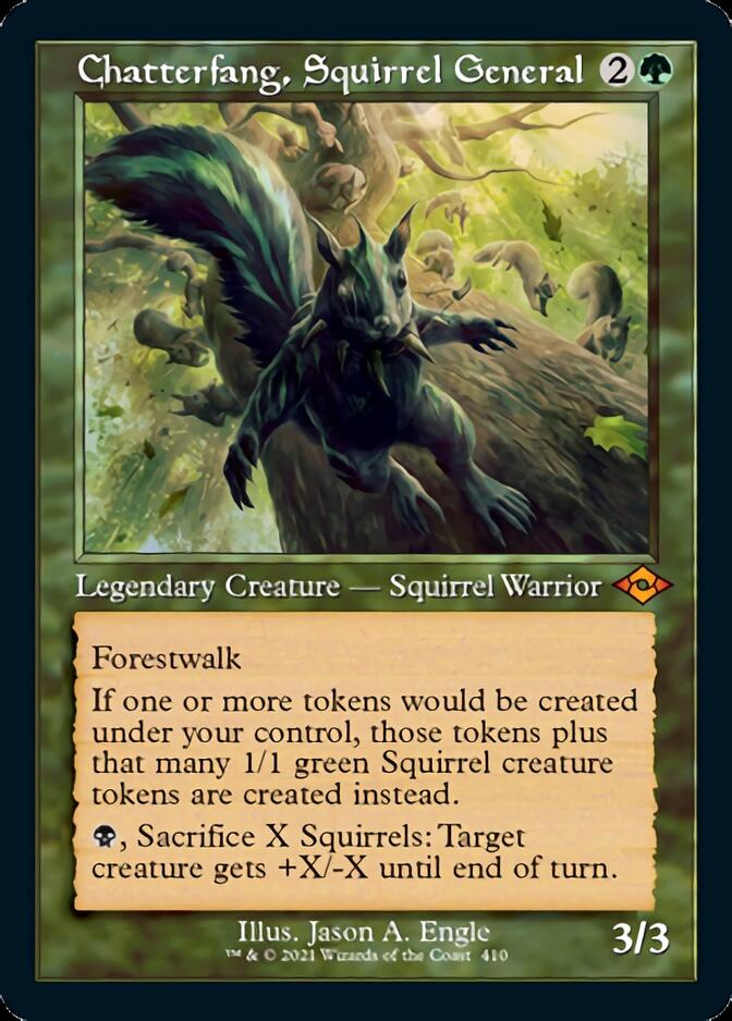 Chatterfang, Squirrel General (Retro Foil Etched) [Modern Horizons 2] MTG Single Magic: The Gathering  | Multizone: Comics And Games