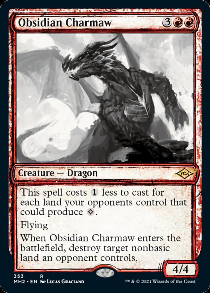 Obsidian Charmaw (Sketch) [Modern Horizons 2] MTG Single Magic: The Gathering  | Multizone: Comics And Games