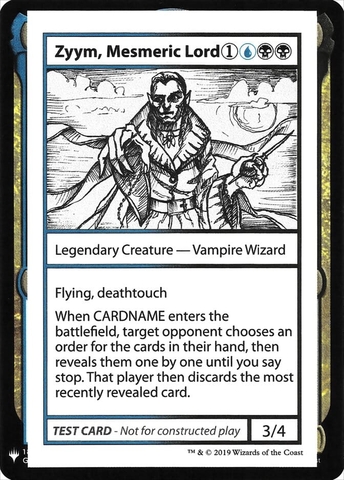 Zyym, Mesmeric Lord [Mystery Booster Playtest Cards] MTG Single Magic: The Gathering  | Multizone: Comics And Games