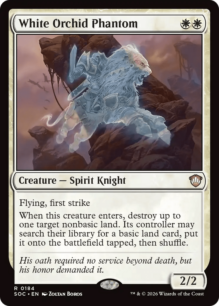 White Orchid Phantom [Secrets of Strixhaven Commander] MTG Single Magic: The Gathering  | Multizone: Comics And Games