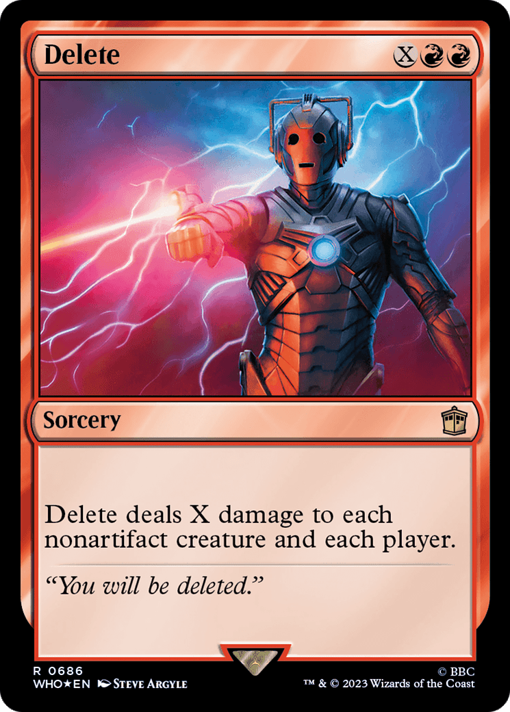 Delete (Surge Foil) [Doctor Who] MTG Single Magic: The Gathering  | Multizone: Comics And Games
