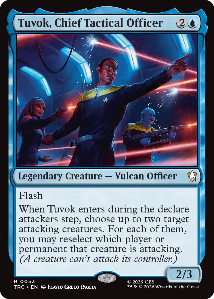 Tuvok, Chief Tactical Officer (Surge Foil) [Star Trek Commander] MTG Single Magic: The Gathering  | Multizone: Comics And Games