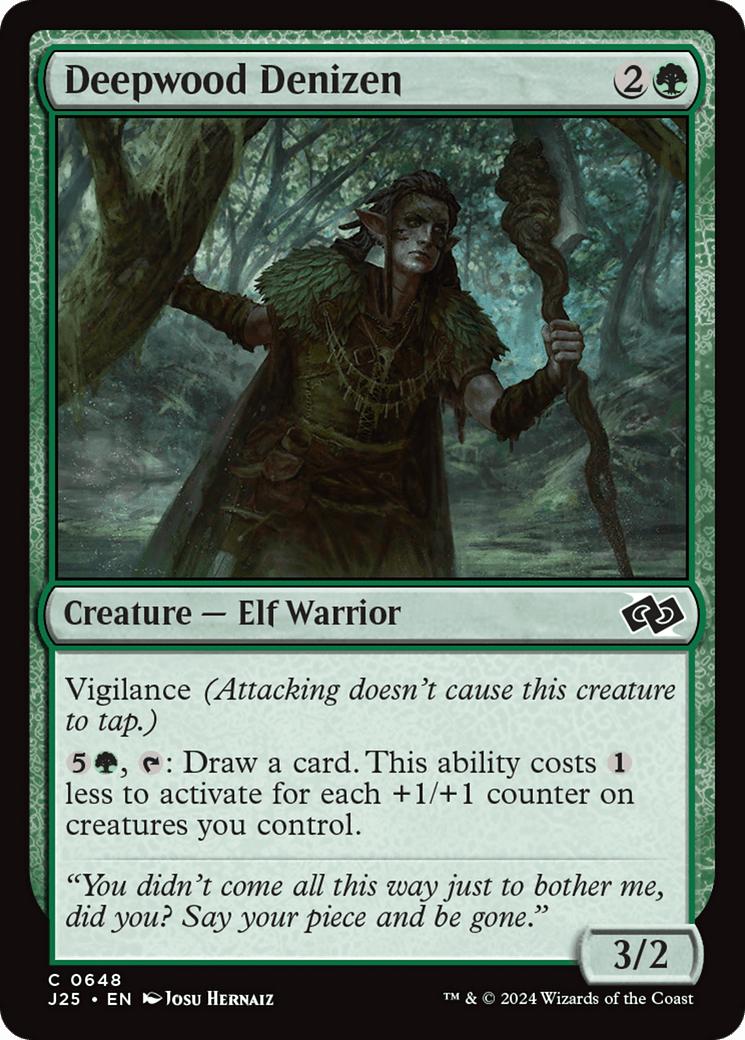Deepwood Denizen [Foundations Jumpstart] MTG Single Magic: The Gathering  | Multizone: Comics And Games