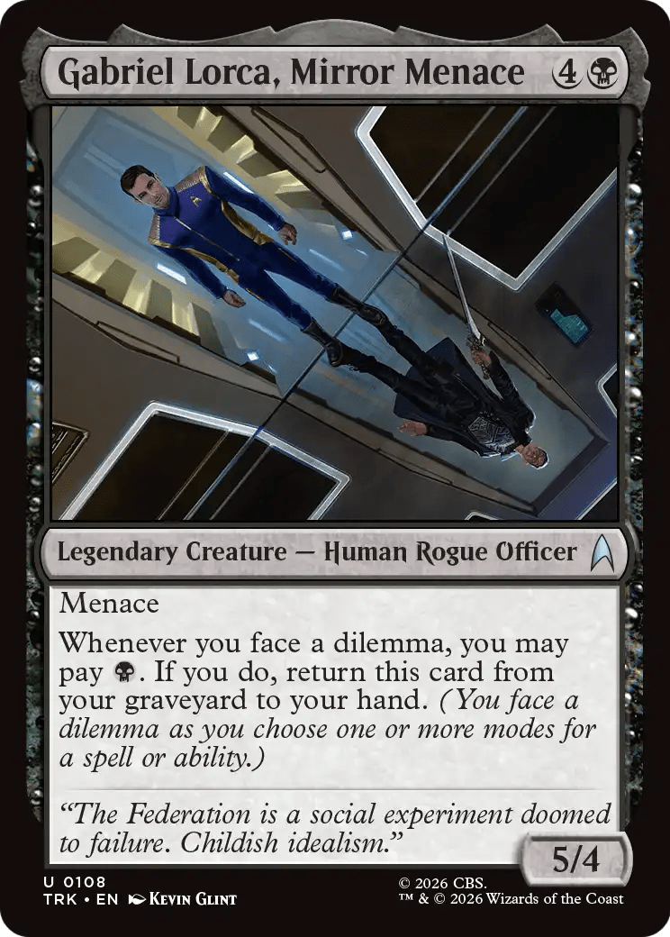 Gabriel Lorca, Mirror Menace [Star Trek] MTG Single Magic: The Gathering  | Multizone: Comics And Games