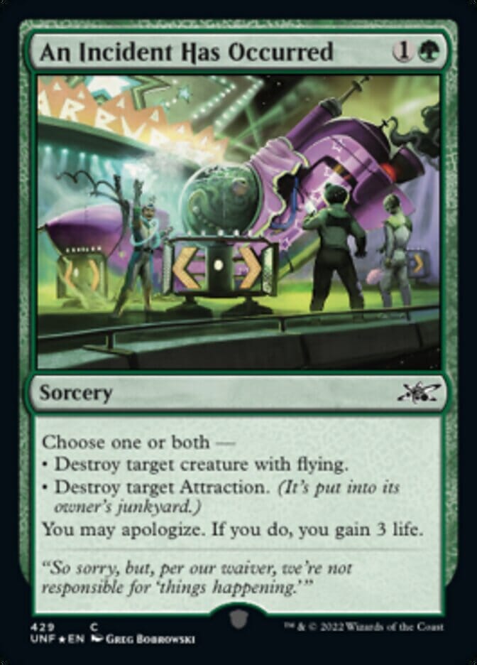 An Incident Has Occurred (Galaxy Foil) [Unfinity] MTG Single Magic: The Gathering  | Multizone: Comics And Games