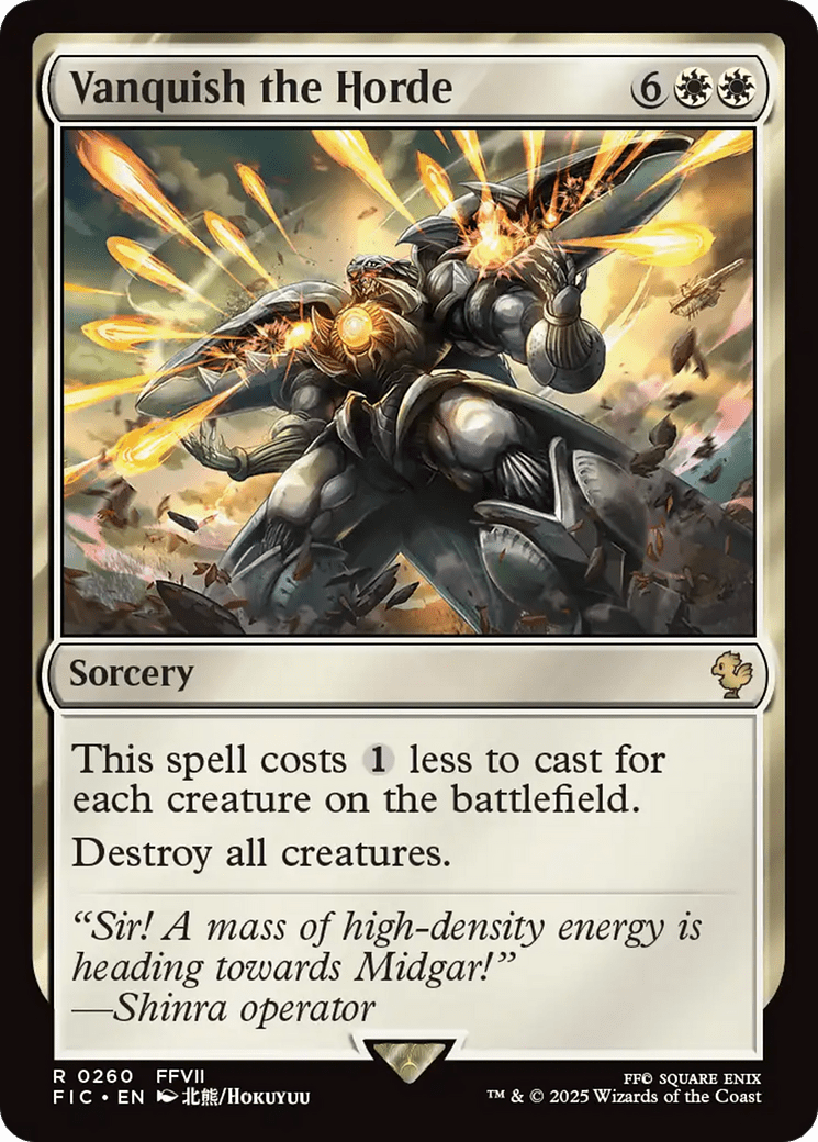 Vanquish the Horde [FINAL FANTASY Commander] MTG Single Magic: The Gathering  | Multizone: Comics And Games