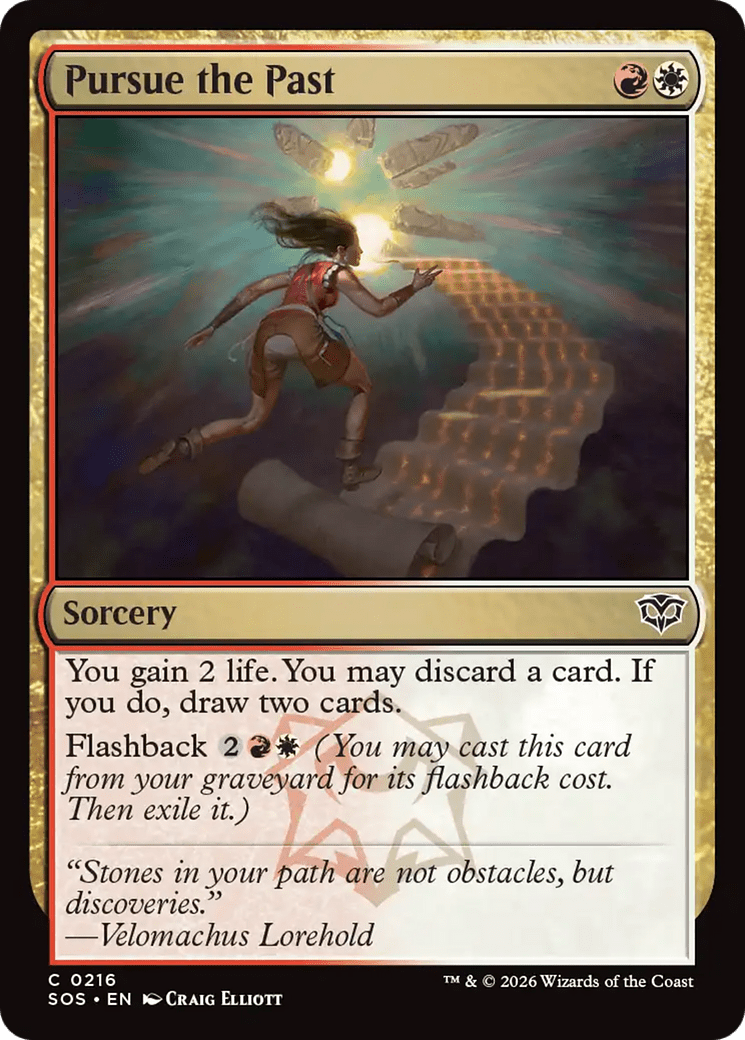 Pursue the Past [Secrets of Strixhaven] MTG Single Magic: The Gathering  | Multizone: Comics And Games