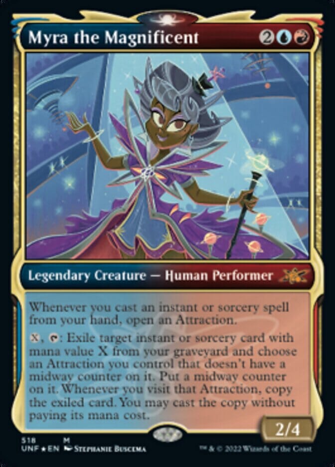 Myra the Magnificent (Showcase) (Galaxy Foil) [Unfinity] MTG Single Magic: The Gathering  | Multizone: Comics And Games