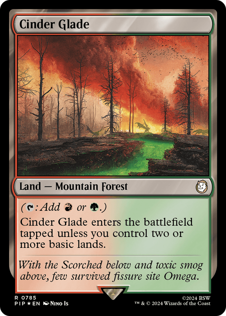 Cinder Glade (Surge Foil) [Fallout] MTG Single Magic: The Gathering  | Multizone: Comics And Games