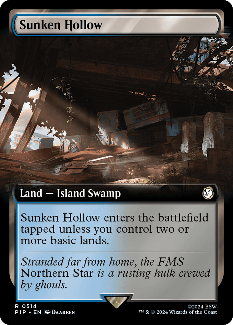 Sunken Hollow (Extended Art) [Fallout] MTG Single Magic: The Gathering  | Multizone: Comics And Games