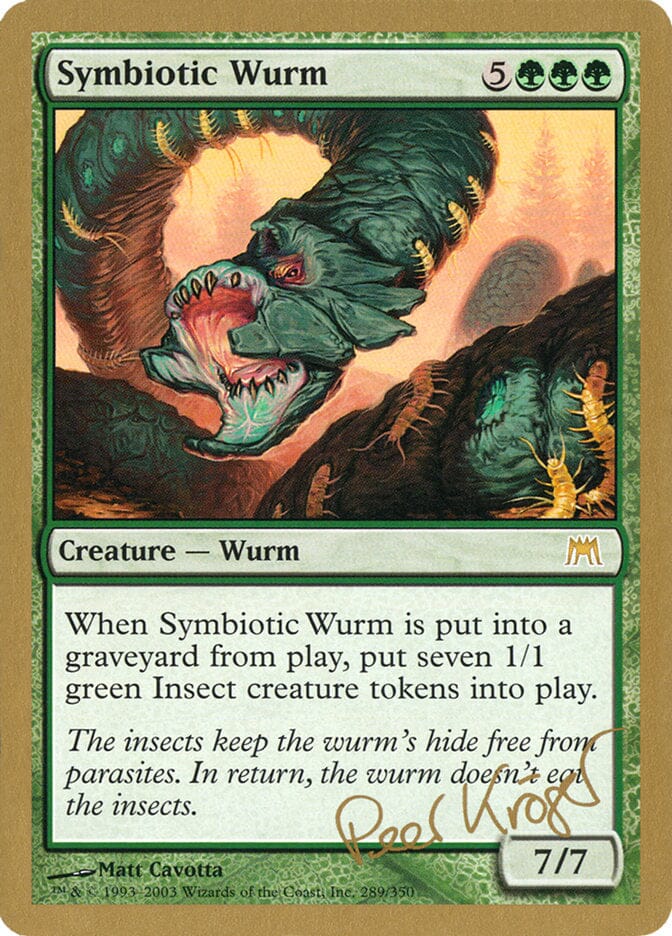 Symbiotic Wurm (Peer Kroger) [World Championship Decks 2003] MTG Single Magic: The Gathering  | Multizone: Comics And Games