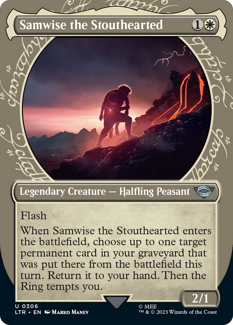 Samwise the Stouthearted (Showcase Ring Frame) [The Lord of the Rings: Tales of Middle-Earth] MTG Single Magic: The Gathering  | Multizone: Comics And Games