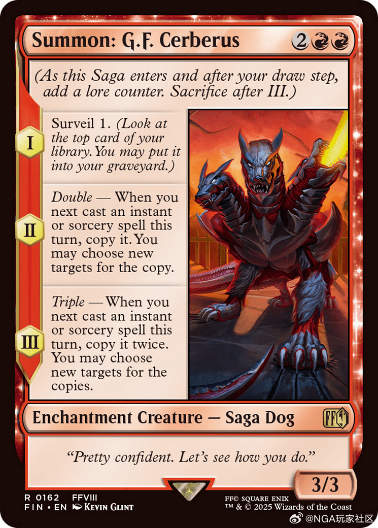Summon: G.F. Cerberus [FINAL FANTASY] MTG Single Magic: The Gathering  | Multizone: Comics And Games