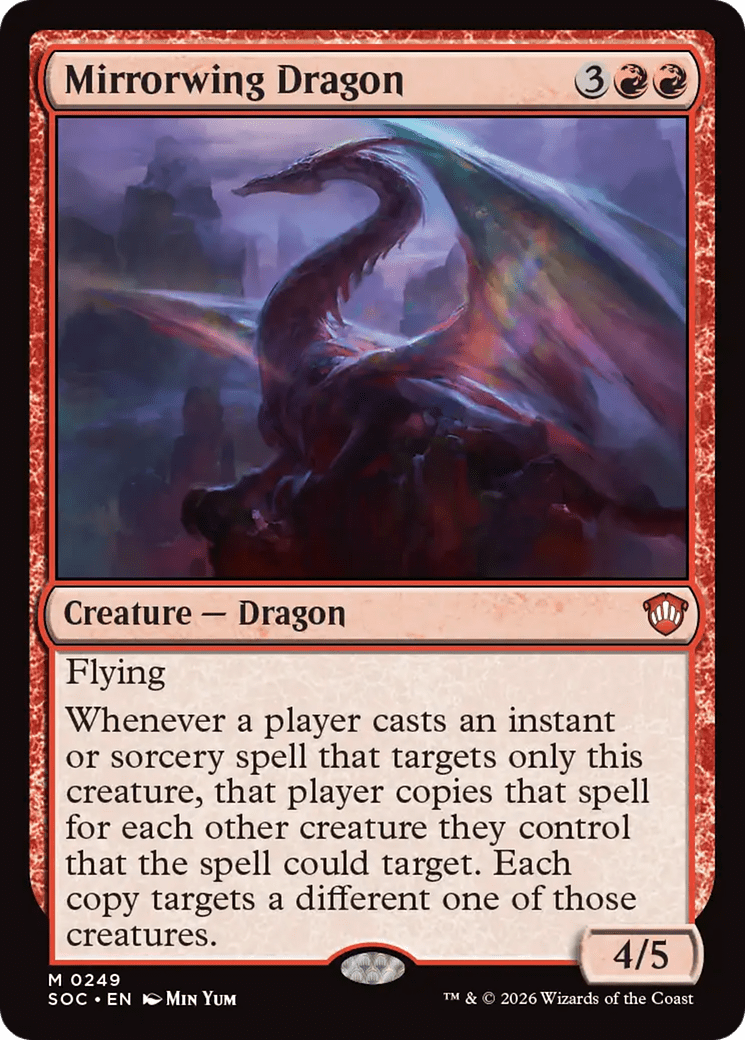 Mirrorwing Dragon [Secrets of Strixhaven Commander] MTG Single Magic: The Gathering  | Multizone: Comics And Games
