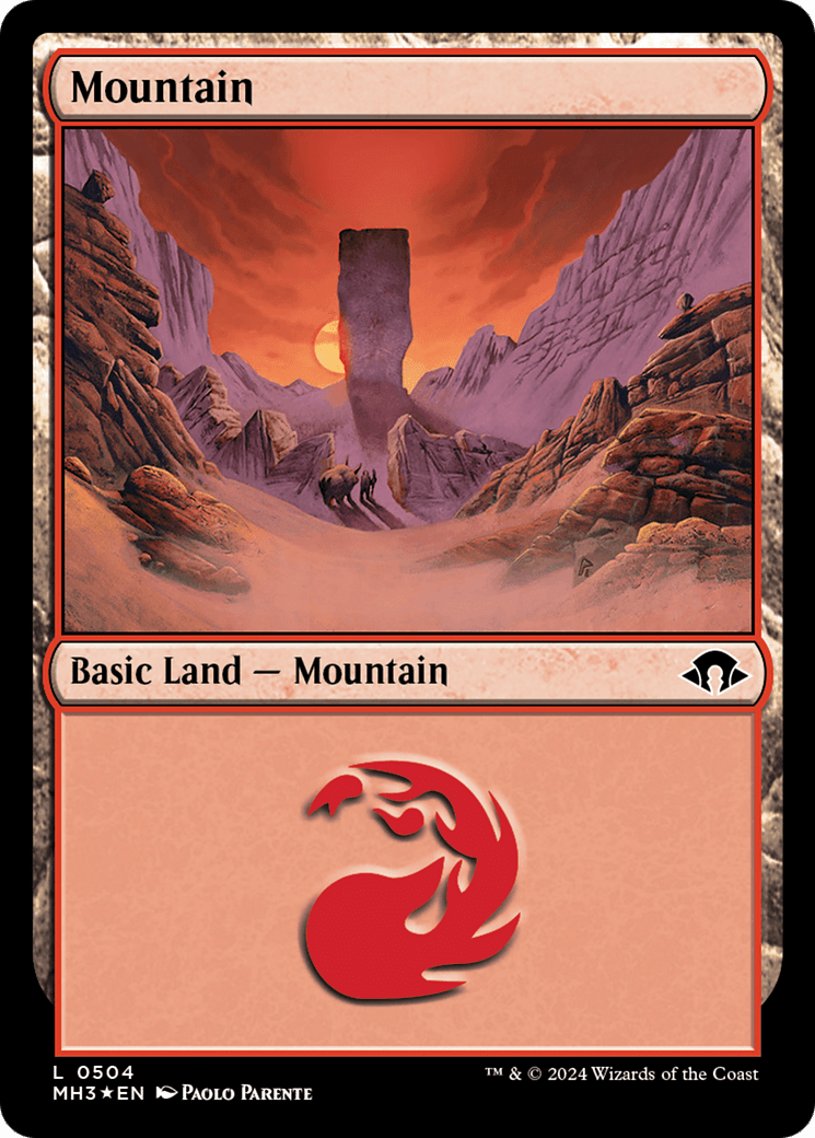 Mountain (0504) (Ripple Foil) [Modern Horizons 3] MTG Single Magic: The Gathering  | Multizone: Comics And Games