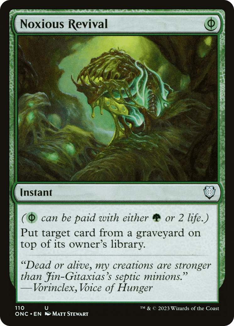 Noxious Revival [Phyrexia: All Will Be One Commander] MTG Single Magic: The Gathering  | Multizone: Comics And Games
