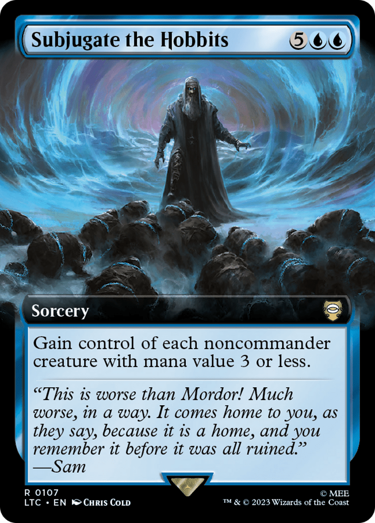 Subjugate the Hobbits (Extended Art) [The Lord of the Rings: Tales of Middle-Earth Commander] MTG Single Magic: The Gathering  | Multizone: Comics And Games