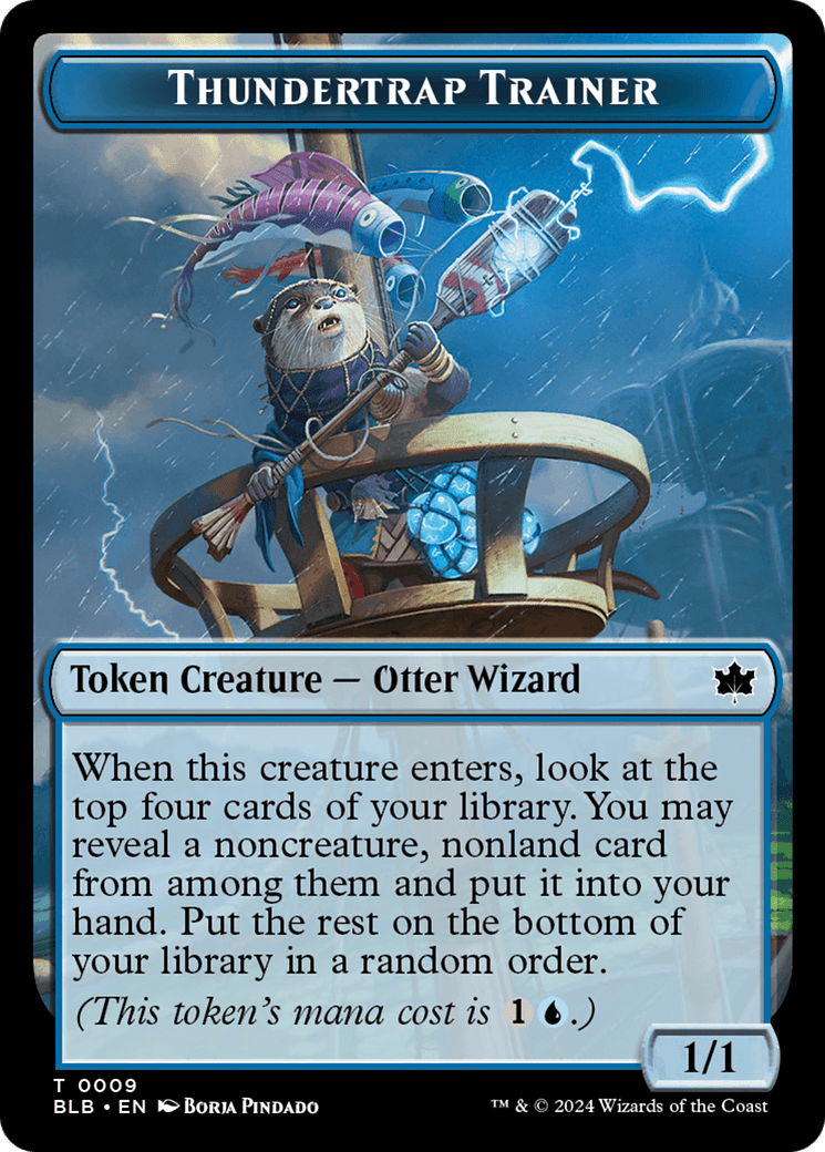 Thundertrap Trainer Token [Bloomburrow Tokens] MTG Single Magic: The Gathering  | Multizone: Comics And Games
