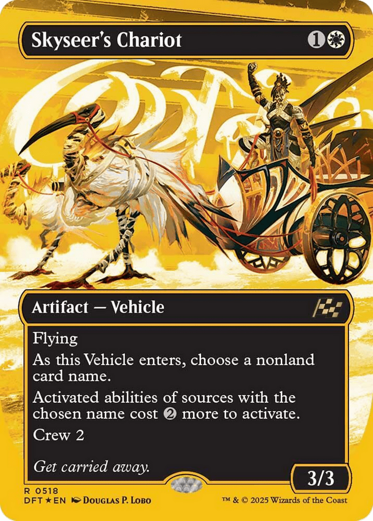 Skyseer's Chariot (Borderless) (First-Place Foil) [Aetherdrift] MTG Single Magic: The Gathering  | Multizone: Comics And Games