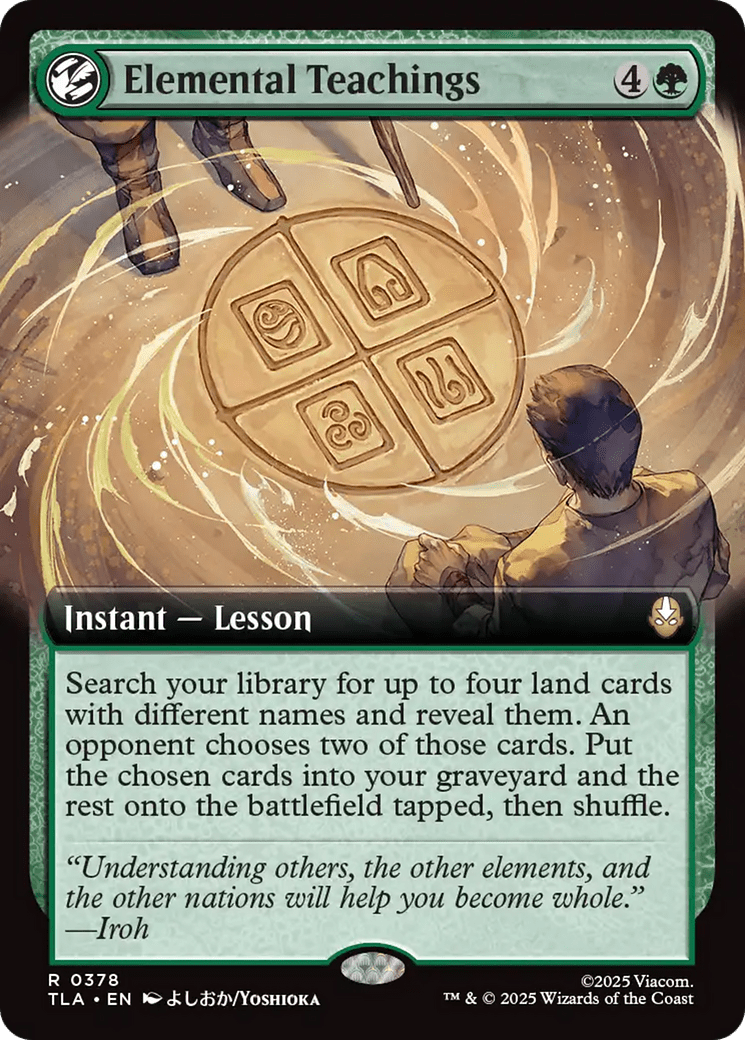 Elemental Teachings (Extended Art) [Avatar: The Last Airbender] MTG Single Magic: The Gathering  | Multizone: Comics And Games
