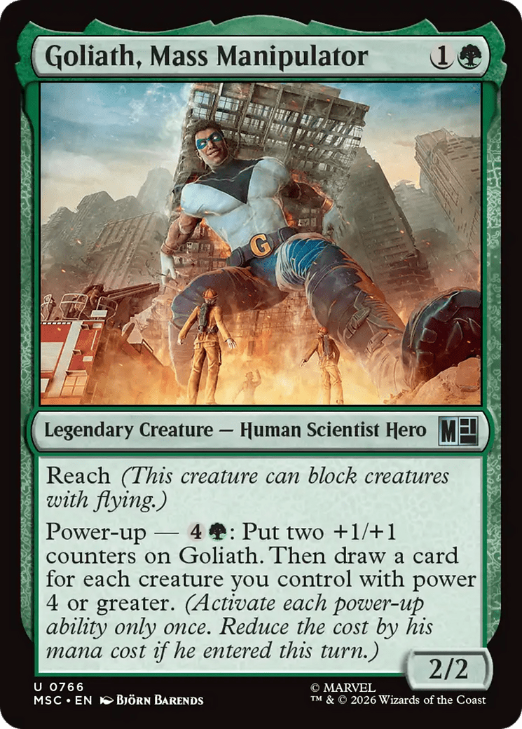 Goliath, Mass Manipulator [Marvel Super Heroes Commander] MTG Single Magic: The Gathering  | Multizone: Comics And Games