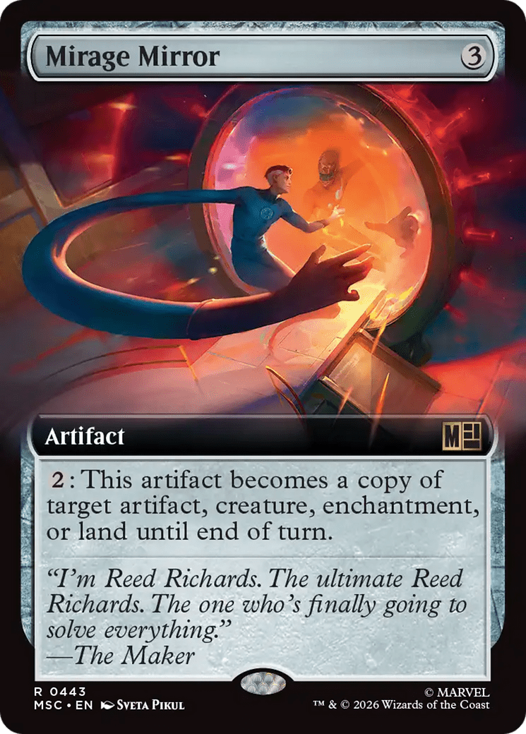 Mirage Mirror (Extended Art) [Marvel Super Heroes Commander] MTG Single Magic: The Gathering  | Multizone: Comics And Games