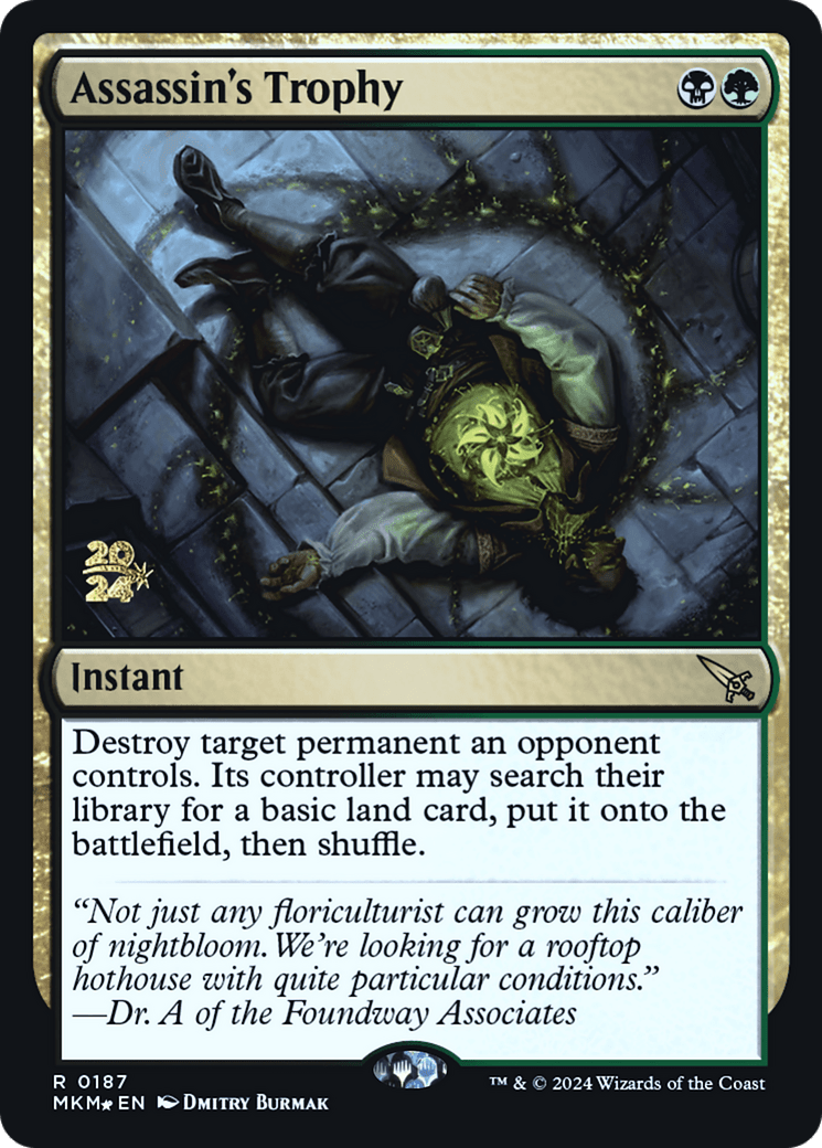 Assassin's Trophy (0187) [Murders at Karlov Manor Prerelease Promos] MTG Single Magic: The Gathering  | Multizone: Comics And Games