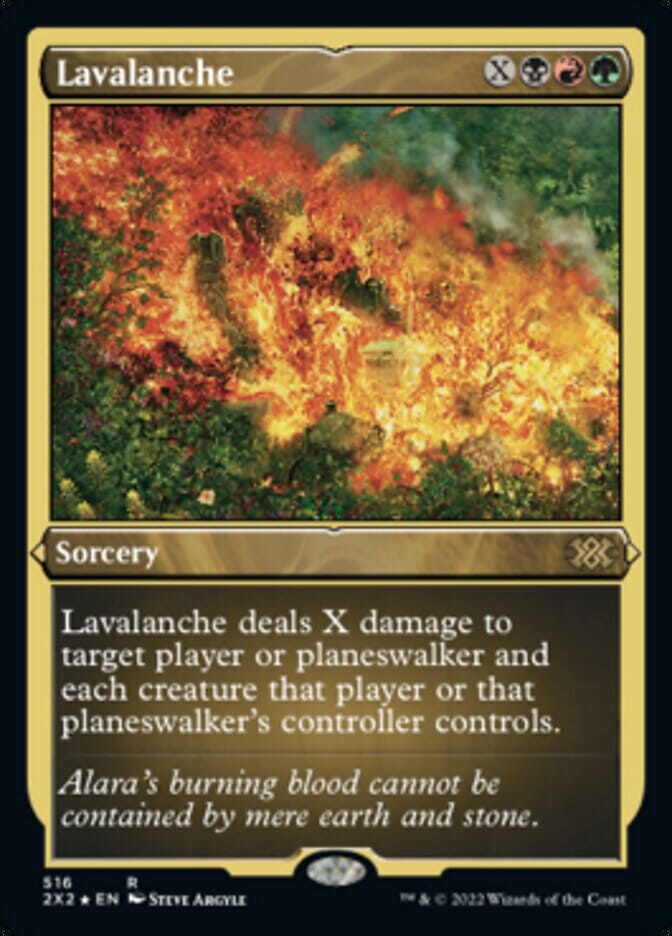 Lavalanche (Foil Etched) [Double Masters 2022] MTG Single Magic: The Gathering  | Multizone: Comics And Games